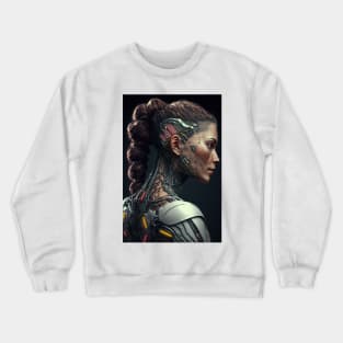 Cyberpunk Augmented Female Crewneck Sweatshirt